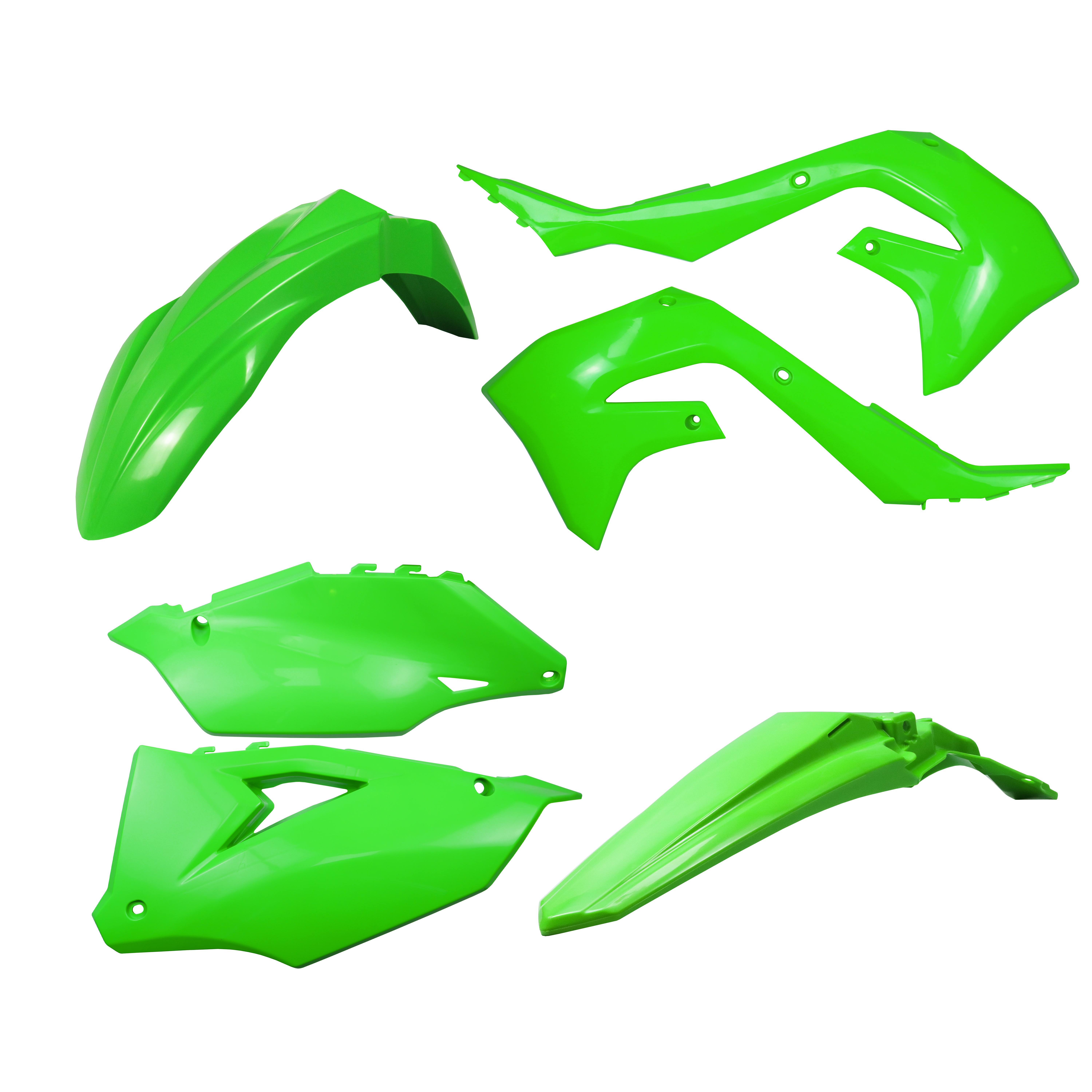 KIT ENCARENADO KX250F 21-24 KX450F 19-24 VERDE SEM NUMBER PLATE