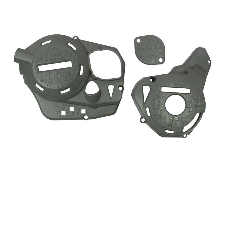 PROTECTOR COSTADO MOTOR DEFENDER CRF250F CB250F GRIS