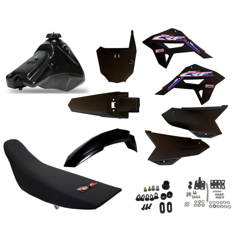 KIT COMBO MOD F21 CRF230F NEGRO CON ERRAJES