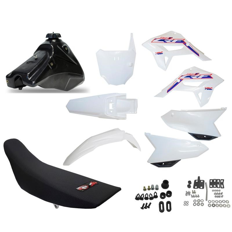 KIT COMBO MOD F21 CRF230F BLANCO CON ERRAJES