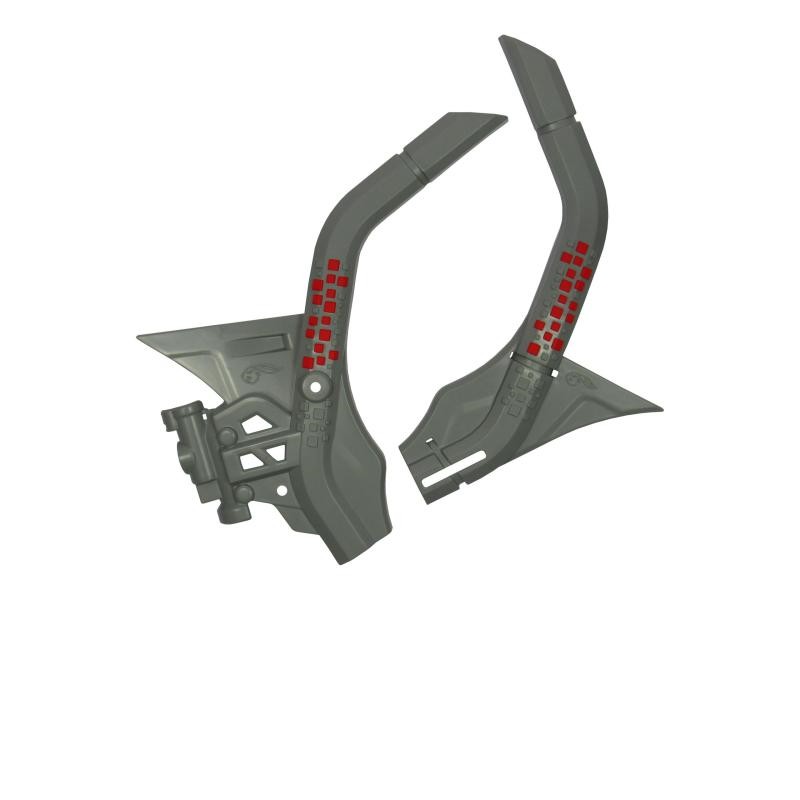 PROTECTOR CHASIS DEFENDER CRF250F CRF300F GRIZ ROJO