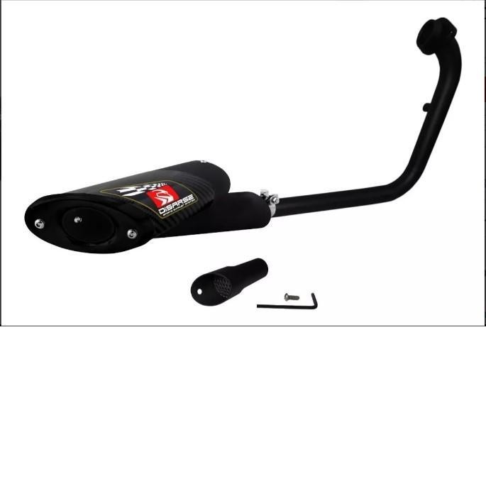 ESCAPE DEPORTIVO FAZER250 18-24 TAPA NEGRO