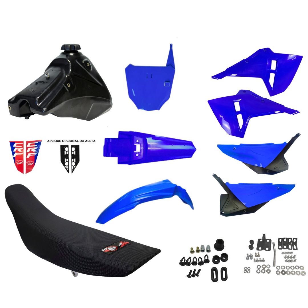 KIT COMBO F25 CRF230F AZUL CON HERRAJES