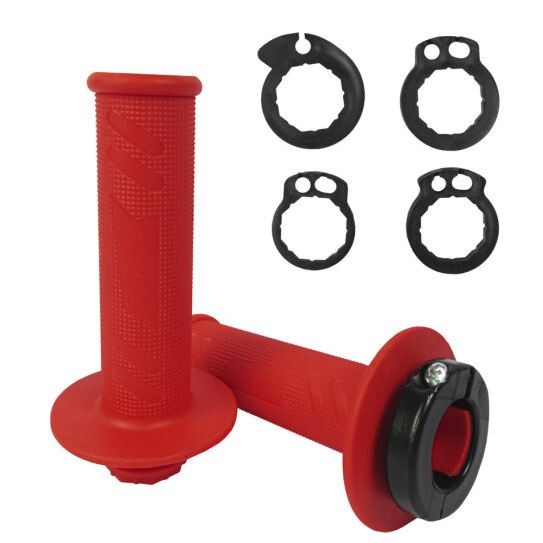 MANOPLA LOCK ON LITE HONDA ROJO