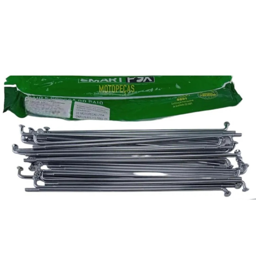RAYOS DELANTERO XR190L BROS125 BROS150 BROS160 CROMADO 4MM LLANTA 19