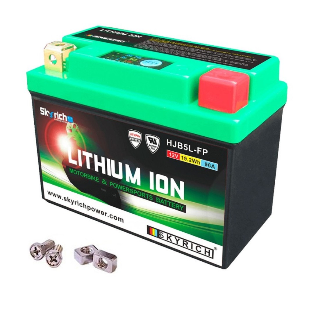 BATERIA LITHIUM HJB5L 120X60X92 CRF250F CRF230 XR150 XR190 CB160F CB190F XN190 CB250