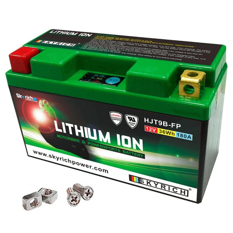 BATERIA LITHIUM HJB9L-FP 135X75X134 CBR 600F CBR 900RR CB 400 HORNET 600 NX 650 GSX-R 600/750, BANDIT