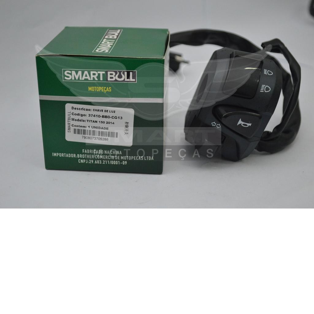 INTERUPTOR LUZ ALTA BAJA BOZINA PISCA ALERTA TITAN150 START160 TITAN160  FAN 125 UNIVERSAL PARA GTR