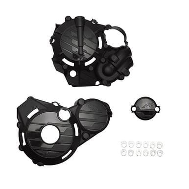 PROTECTOR COSTADO MOTOR KLX300R 24 ADELANTEROANTE NEGRO